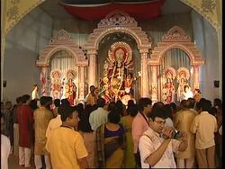 Biggest Hindu festival, Durga Puja, begins in India Instructional Video