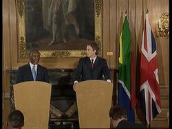 UK: SOUTH AFRICAN PM THABO MBEKI VISIT (2) News Clip