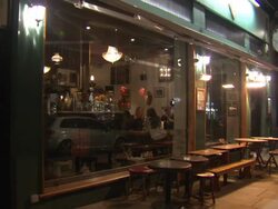 Frontage of Busy London Bar News Clip