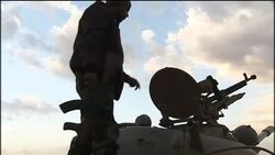 Egyptian migrant workers cross from Gadhafi-controlled area to rebel territory News Clip