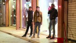 CLEAN : Iraqis fete curfew end with flags horns and tyre smoke News Clip