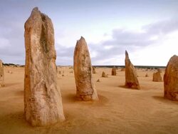 Pinnacle Dessert Sunset, Western Australia Stock Footage