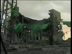 WRAP Rafah injured, damage to parl building, childrens' hospital; ADDS damage News Clip