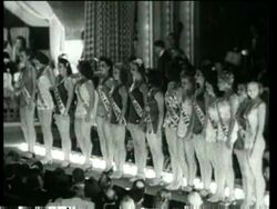 WWII, Miss America, Army, Cycling News Clip