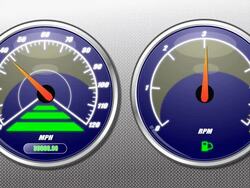 Car gauge Stock Footage