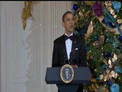 President Obama says this year's Kennedy Center Honorees have "given the nation the extraordinary gift of the arts."  They are Oprah Winfrey, Beatle Paul McCartney, dancer-choreographer Bill T. Jones, country singer Merle Haggard and Broadway composer Jerry Herman. News Clip