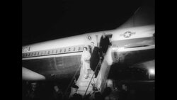 LBJ Arrives in U.S. After Asian Tour Stock Footage