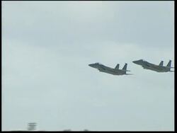 Planes take off from US base in Okinawa News Clip