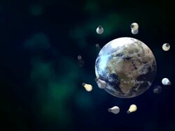 light bulbs world loopable Stock Footage