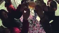 Cheers to the friendship Stock Footage