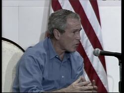 Bush and Fox discuss immigration and free trade, adds handshakes News Clip
