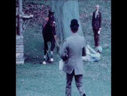 SYND 10 4 76 CAPTAIN MARK PHILIPPS TAKING PART IN BADMINTON HORSE TRIALS Instructional Video