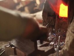 Making evil eye bead. Stock Footage