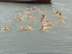 Copenhagen's 'Litttle Mermaid' is celebrated with an icy dip News Clip