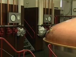 Pan Right Reveal Brewery United Kingdom Stock Footage