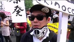 Anti-nuclear rally, three months after Fukushima disaster News Clip
