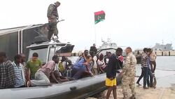CLEAN : Libya rescues 121 migrants adrift at sea News Clip