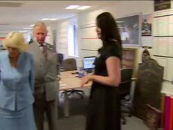 Prince Charles And Camilla Talk To Staff Member News Clip