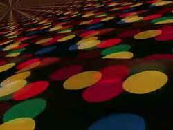 3D Perspective Colored dots Abstract background pattern shape Christmas light Stock Footage