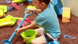 Cute children playing in the playground Stock Footage