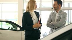 Buying new car. Stock Footage