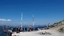 View Obertraun at Austrian Alps. Stock Footage