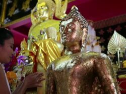 Wat Phan On Chiang Mai Stock Footage