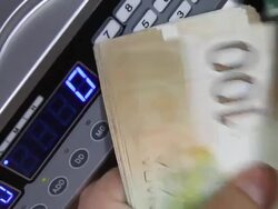 Counting money Stock Footage