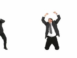 HD LOOP: Happy Businessman Stock Footage