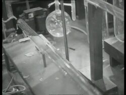 Research, development and testing of new electrical products such as an operating lamp for a hospital, UK  1939 Stock Footage