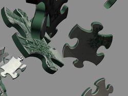 Money, US dollar Bill (100) Puzzle Concept Stock Footage