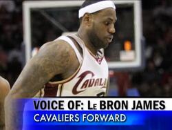 In a matchup of the top two scorers in the NBA, LeBron James tallied 42 points as Cleveland rallied to beat Miami, 107-100. NBA leading scorer Dwyane Wade of Miami tallied 41 points in defeat. (March 3) News Clip