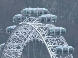 Aerials of flotilla marking Churchill anniversary News Clip