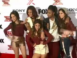 Ally Brooke, Camila Cabello, Normani Hamilton, Dinah-Jane Hansen, Lauren Jauregui at The X Factor Viewing Party Sponsored By Sony X Headphones on 12/06/2012 in Los Angeles, CA.(Footage by WireImage Video/Getty Images Entertainment Video) Stock Footage