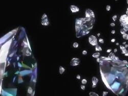 Waterfall of star cut diamonds Stock Footage