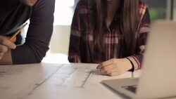 Architects working Stock Footage