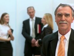 HD DOLLY: Human Resources Management Stock Footage