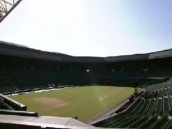 Fred Perry statue and Centre Court News Clip