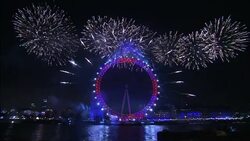 Fireworks in London to celebrate 2015 New Year News Clip