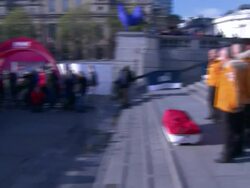Prince Harry at Walking With The Wounded Event in Trafalgar Square News Clip