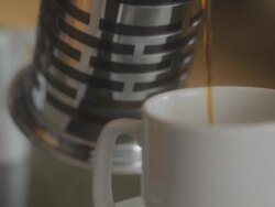 CU View of coffee pouring into mug / Seattle, WA, United States Stock Footage