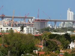 'Miami Ballpark' construction Stock Footage