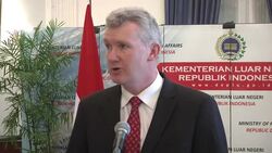 Reaction during conference on asylum seekers and people smuggling News Clip