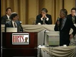 Bill Gates Hollywood Press and TV Society Stock Footage