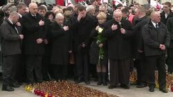 CLEAN : Kaczynski twin marks Polish presidential News Clip