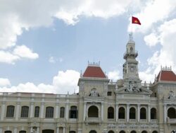 WS City Hall in Ho Chi Minh City Stock Footage
