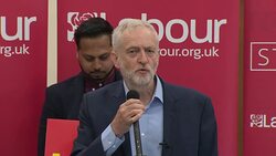Jeremy Corbyn Campaigning in Swindon News Clip