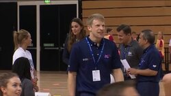 Kate visits former Olympic Park, plays volleyball with young athletes Instructional Video
