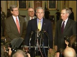 President Bush makes a trip to Capitol Hill today to save his immigration bill. News Clip