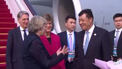 G20 Summit Theresa May and Philip Hammond arrival News Clip